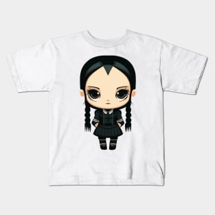 Wednesday Addams Chibi Kids T-Shirt